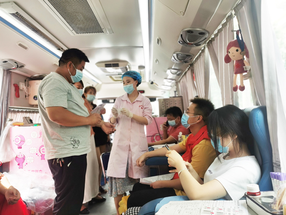 旬陽縣蜀河鎮組織開展夏季愛心獻血活動